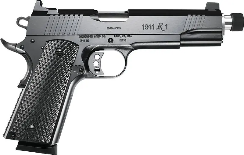 Remington Firearms 96339 1911 R1 Enhanced 45 ACP 5.50" 8+1 Black Laminate Black Grip