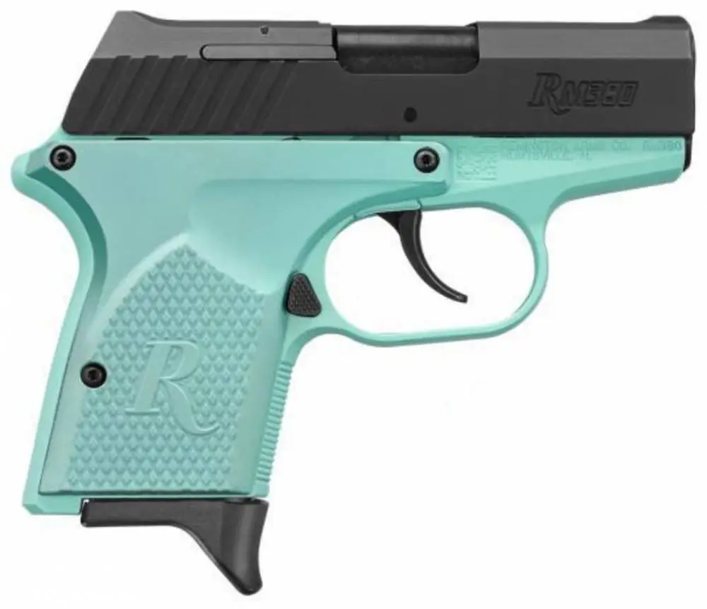 Remington Firearms 96453 RM380 Micro380 ACP 2.90" 6+1 Light Blue Black Stainless Steel Light Blue Polymer Grip