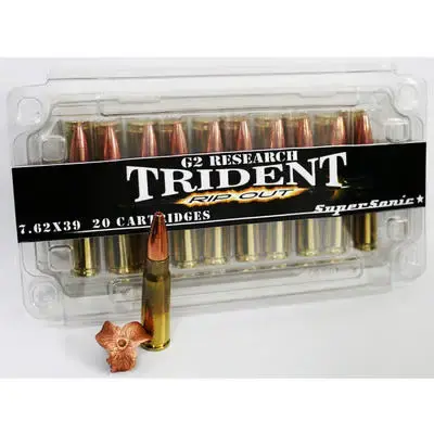 G2 Research RipOut 7.62X39mm 124 GR Hollow Point 20 Round Box