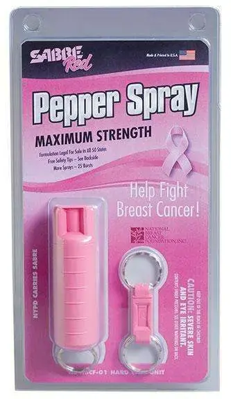 Sabre HCNBCF01 Self Defense Pepper Spray Pocket/Keychain .54 oz 8-10 Feet
