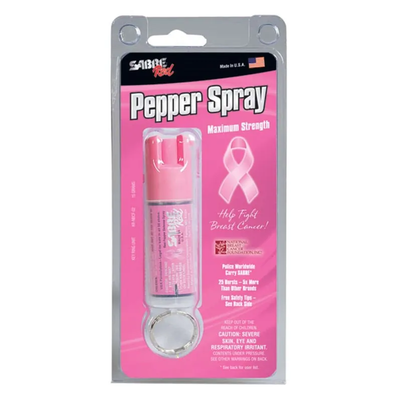SABRE RED USA NBCF Key Ring Pink