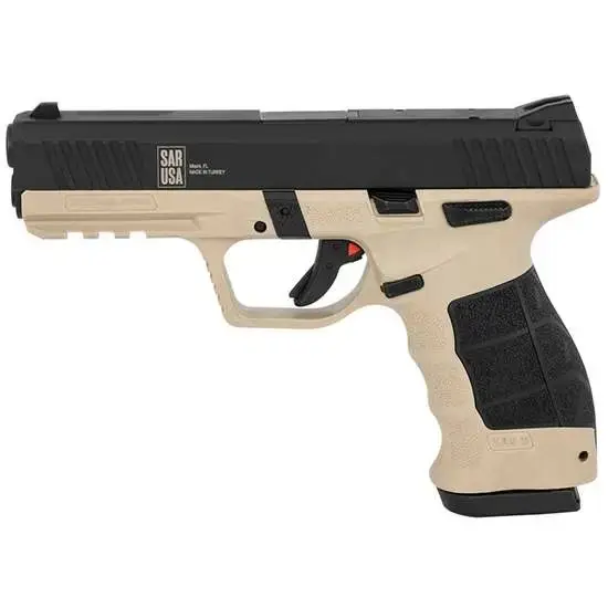 SAR SAR9 METTA HGA 9MM 4.4IN BBL SAFARI BODY BLANK SLIDE 2/17RD MAG