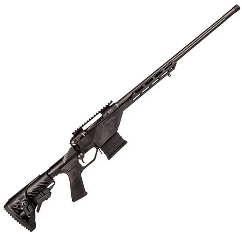 Savage 10BA Stealth 308 Win,7.62 NATO 20" 10+1 Matte Black 6 Position Fab Defense GLR-16 w/Adjustable Cheekpiece Stock