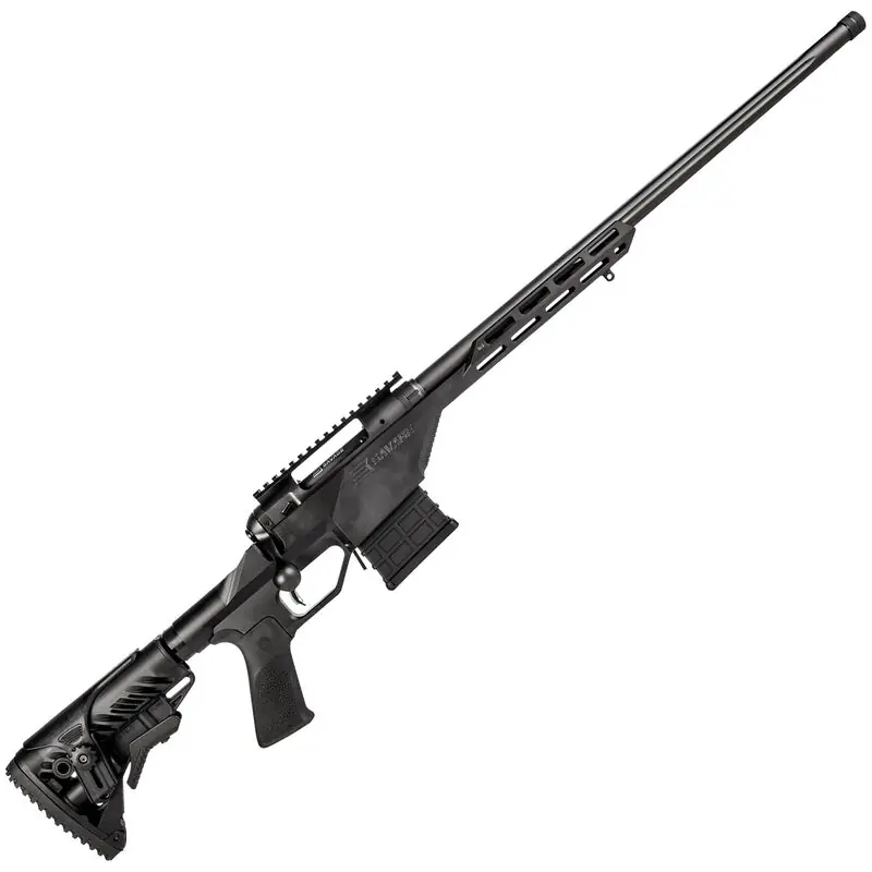 Savage 10BA Stealth 6.5 Creedmoor 24" 10+1 Matte Black 6 Position Fab Defense GLR-16 w/Adjustable Cheekpiece Stock