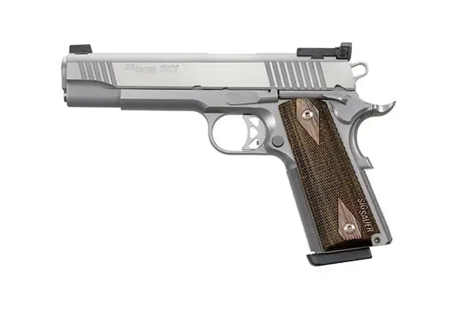 Sig Sauer 1911T9SME 1911 Full Size Match Elite Single 9mm Luger 5" 9+1 Blackwood Grip Stainless Steel
