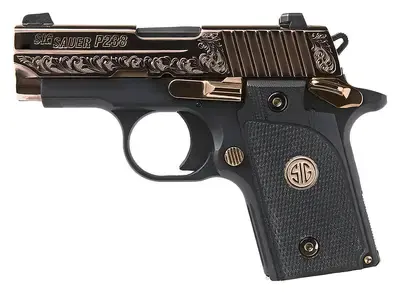 Sig Sauer 238380ERG P238 Micro-Compact Rose Gold 380 ACP 2.70" 6+1 Black Hardcoat Anodized Rose Gold PVD Stainless Steel Black G10 Grip