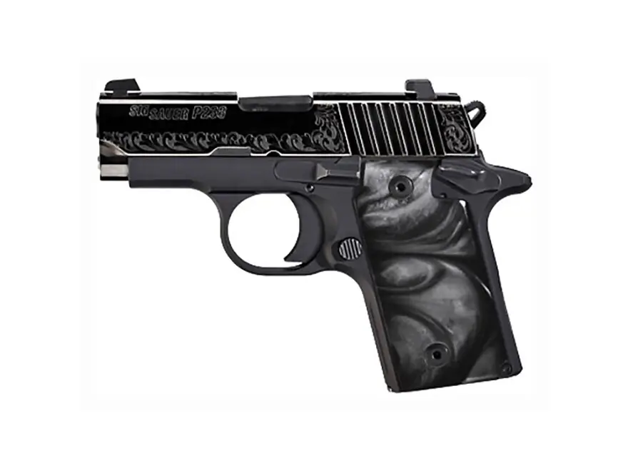 Sig Sauer 238380ESB P238 Micro-Compact Black Pearl 380 ACP 2.70" 6+1 Black Hardcoat Anodized Black Nitron Stainless Steel Black Pearlite Grip