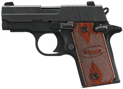 Sig Sauer 238380RG P238 Micro-Compact Rosewood 380 ACP 2.70" 6+1 Black Hardcoat Anodized Black Nitron Stainless Steel Rosewood Grip