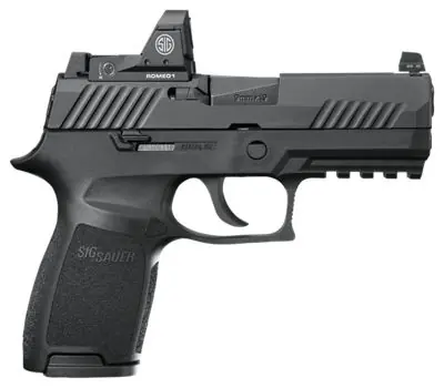 Sig Sauer 320C9BSSRX P320 Compact RX 9mm Luger 3.90" 15+1 Black Polymer Grip Black Nitron Stainless Steel