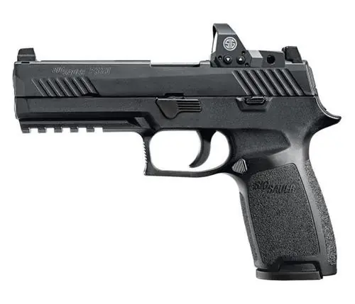 Sig Sauer 320F9BRX P320 Full Size RX Double 9mm Luger 4.70" 17+1 Romeo1 Black Polymer Grip/Frame Black Nitron Stainless Steel