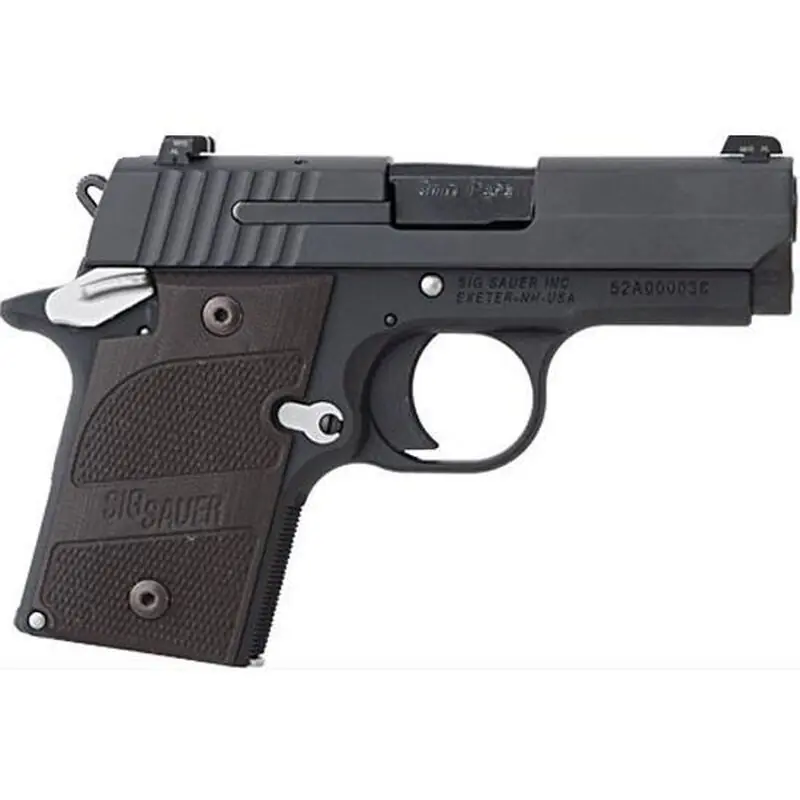 Sig Sauer 9389NMRAMBI P938 Micro-Compact Nightmare 9mm Luger 3" 6+1 Black Hardcoat Anodized Black G10 Grip