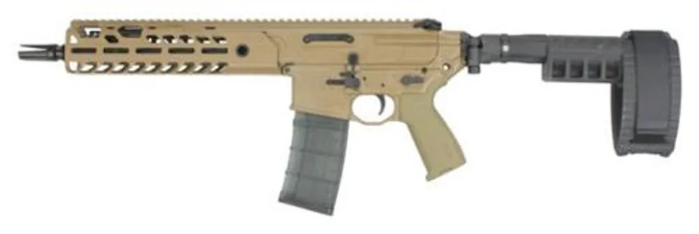 Sig Sauer MCX Virtus Pistol 223 Rem,5.56 NATO 11.50" 30+1 Flat Dark Earth Elite