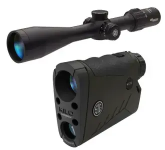 Sig Sauer Electro-Optics SOK24BDX01 Kilo BDX Combo 7x 25mm 1800 yds 35.67 ft @ 100 yds FOV 6.5-20x52mm Rifle Scope Black