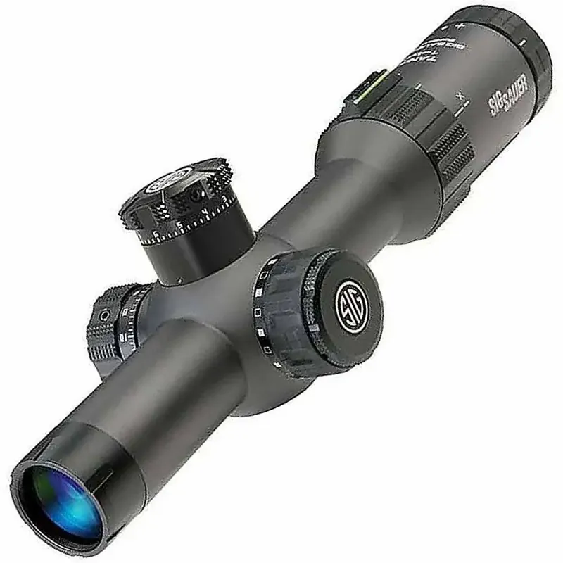 Sig Sauer Electro-Optics Tango4 1-4x 24mm 5.56 Obj 98-24 ft @ 100 yds FOV 30mm Tube Graphite/Black Illuminated Horseshoe Dot