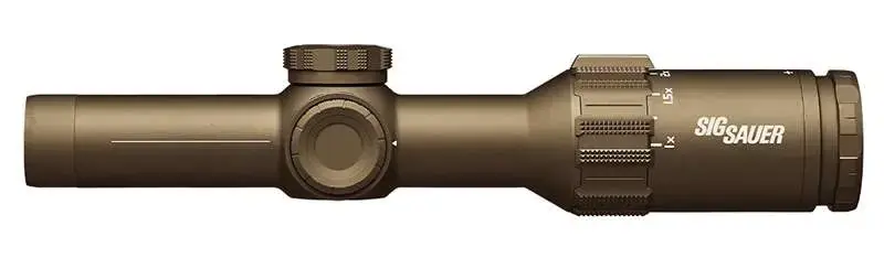 Sig Sauer Electro-Optics SOT61233 Tango6T 1-6x 24mm Obj 106.70-17.70 ft @ 100 yds FOV 30mm Tube Flat Dark Earth Finish Illuminated M855A1 Hellfire (SFP)