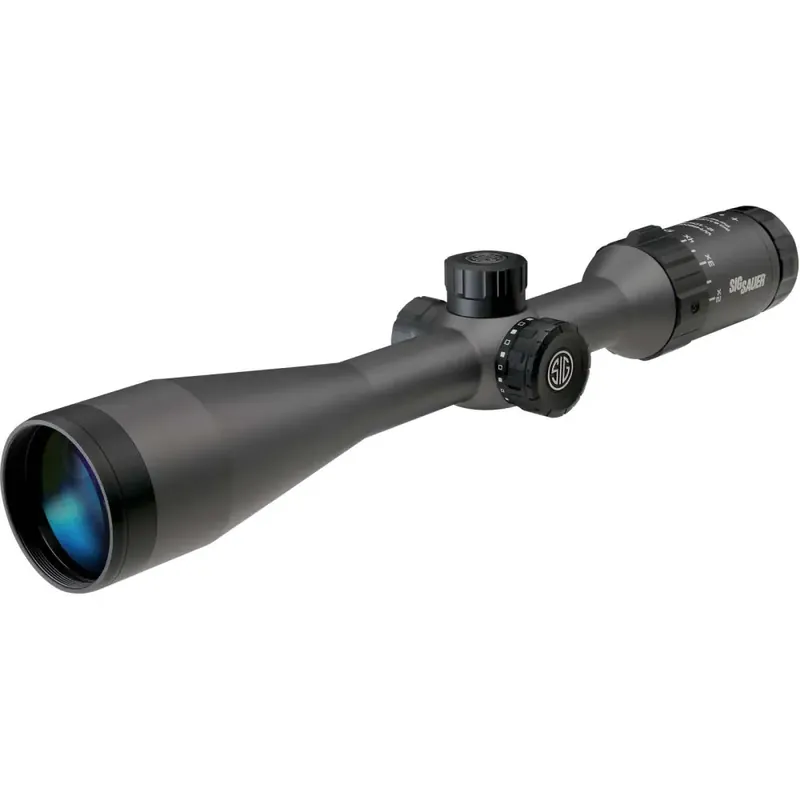 Sig Sauer Electro-Optics SOW52017 Whiskey5 2-10x 42mm Obj 49.10-9.90 ft @ 100 yds FOV 30mm Tube Black Finish Illuminated MRAD Milling Hunter (SFP)