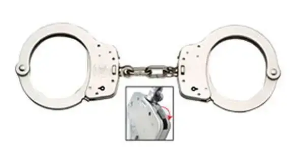 LESW 350122 100 MP LVRLCK HANDCUFFS NKL LE