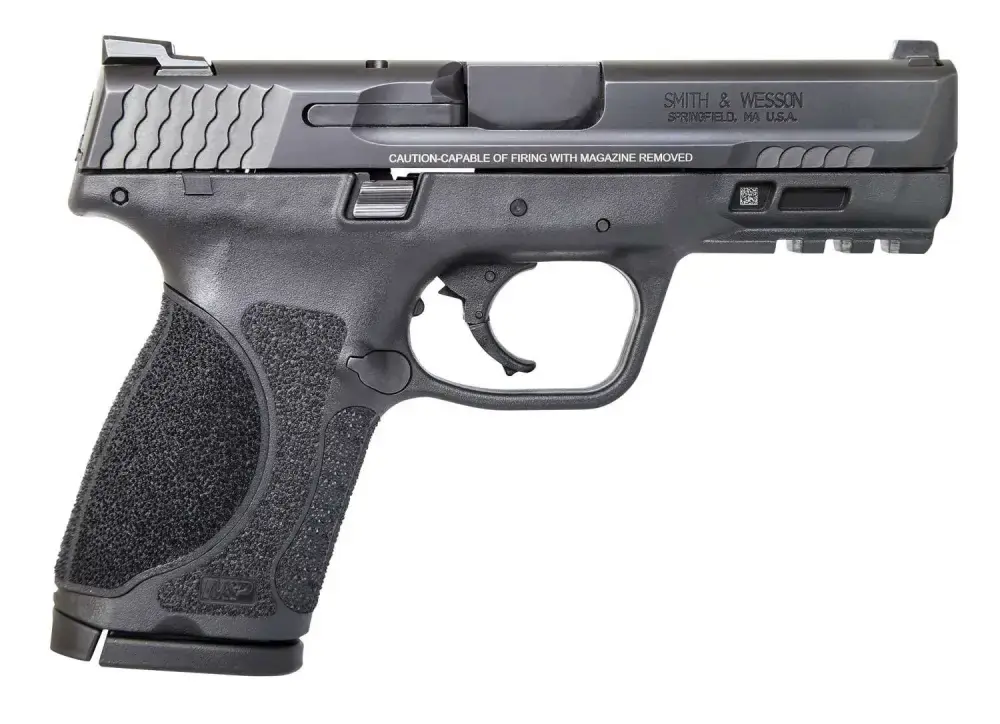 S&W M&P 9 M2.0 COMPACT STRKR FIRE HGA 9MM 4" BLCK POLY/STNLS STL 3/ 15RD MAGS NS 4 GRIP PANNELS