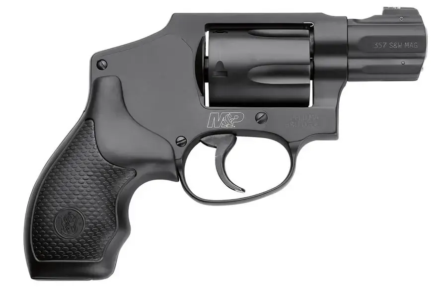 Smith & Wesson 163072 M&P 340 357 Mag 5 Round 1.88" Black Black Scandium Alloy Black Polymer