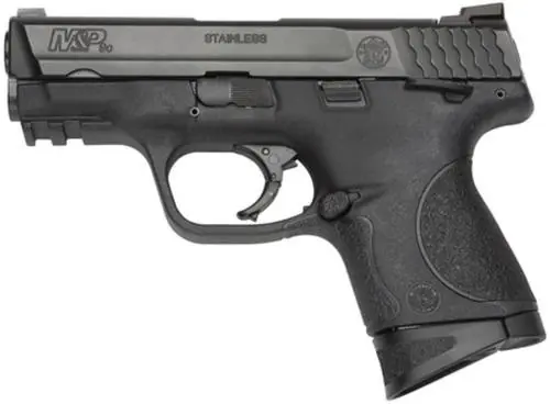 Smith & Wesson 206304 M&P 9 Compact 9mm Luger 3.50" 12+1 Black Stainless Steel, Interchangeable Backstrap Grip