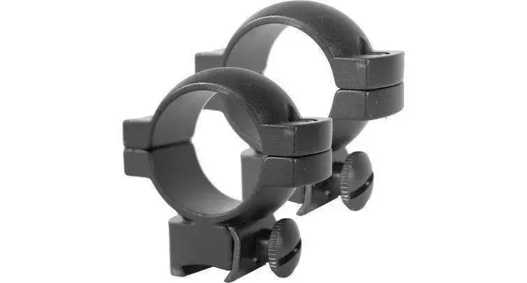 Simmons 49169 Simmons Style Rings 3/8" Grooved Receiver .22 Rimfire 1" Medium Black Matte