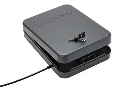SnapSafe 75221 Lock Box Keyed Alike XX-Large Black 16 Gauge Steel 2pk.