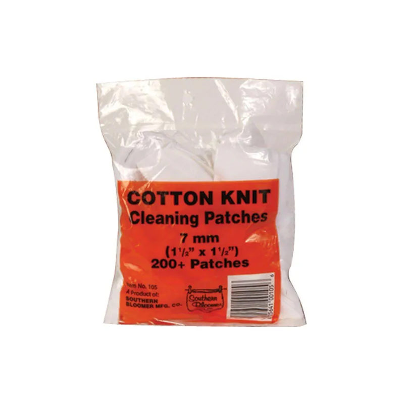Southern Bloomer 105 Cleaning Patches 7mm Cotton 200 Per Pack