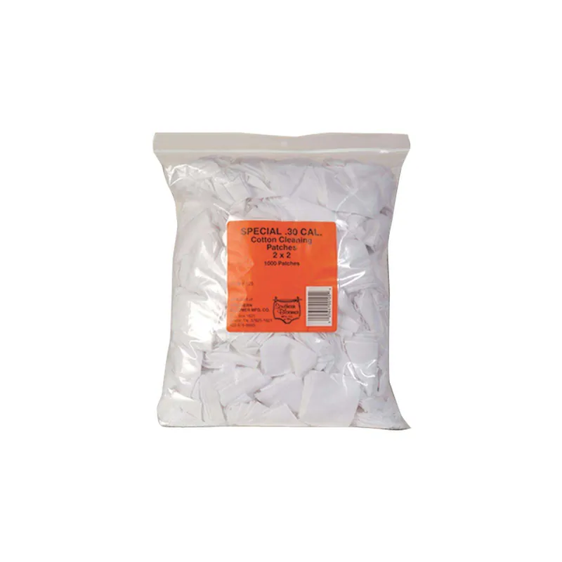 Southern Bloomer 125 Cleaning Patches 30 Cal Cotton 1000 Per Bag