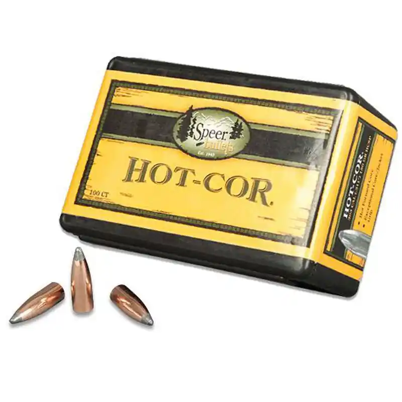 Speer Bullets 2439 Hot-Cor 358 Caliber .358 220 GR Soft Point Flat Nose (SPFN) 50 Per Box