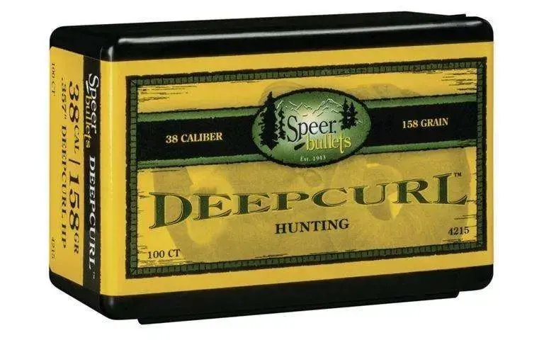 Speer 4215 DeepCurl 38 Cal .357 158 gr Hollow Point (HP) 100 Per Box