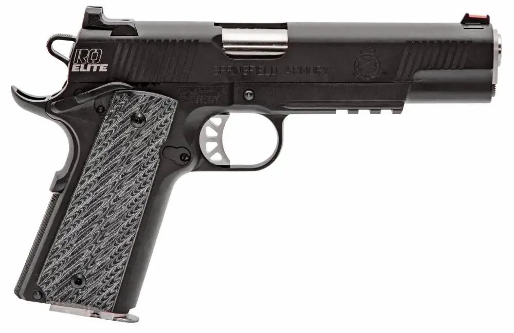 Springfield Armory PI9130E 1911 Range Officer Elite Operator 9mm Luger Single 5" 9+1 Black G10 Grip Black Steel