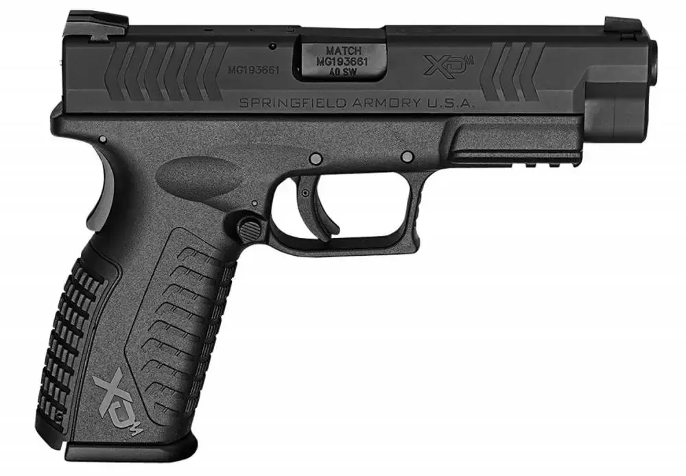 Springfield Armory XDM9202HCE XD-M Full Size 40 S&W Double 4.50" 16+1 Black Interchangeable Backstrap Grip Black Polymer Frame Black Melonite Slide