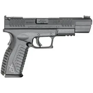 Springfield Armory XDM95259BHCE XD(M) Competition 9mm Luger Double 5.25" 19+1 Black Interchangeable Backstrap Black Polymer Frame Black Melonite Slide