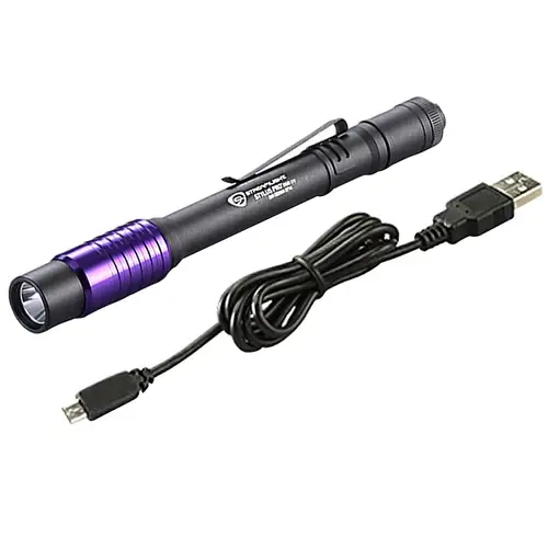 Streamlight Stylus Pro USB UV Rechargeable Penlight 400nm UV LED 325mW Lithium Black/Purple