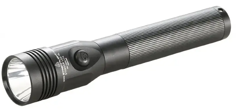 Streamlight 75431 Stinger LED HL 800/400/200 Lumens C4 LED Aluminum Black 3 Cell Sub-C NiMH 3.6V with 120V AC Smart Charger