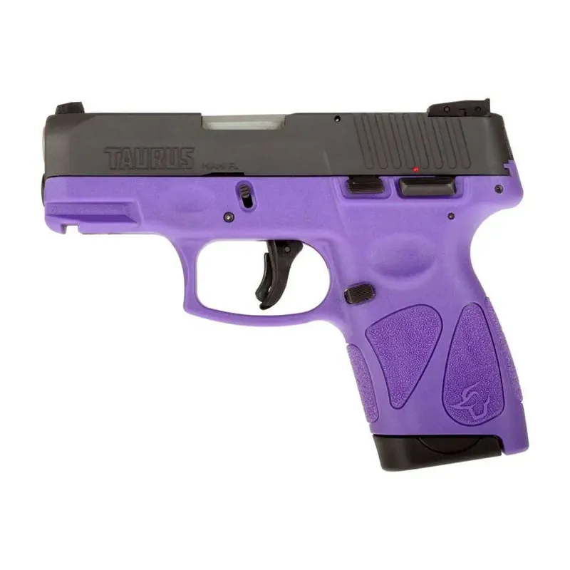 Taurus 1G2S931DP G2S 9mm Luger 3.26" 7+1 Dark Purple Black Carbon Steel Dark Purple Polymer Grip