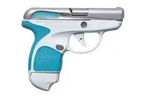 Taurus Spectrum 380 Automatic Colt Pistol (ACP) Double 2.80" 6+1/7+1 White Polymer Frame Cyan Polymer Grip Stainless Steel Slide
