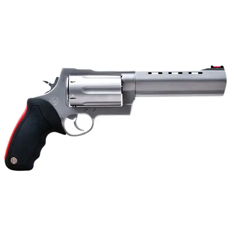 Taurus 2454069M 454 Raging Bull 454 Casull 5 Round 6.50" Stainless Black Rubber Grip