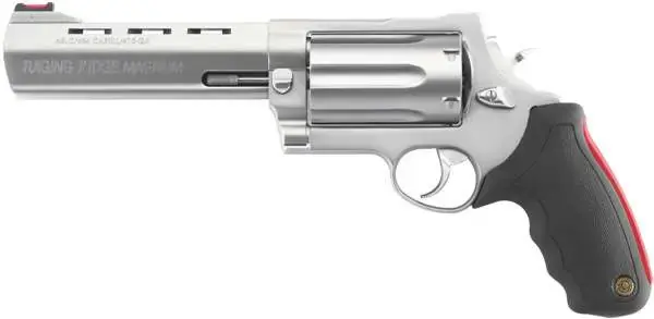 Taurus 2513069 513 Raging Judge 45 Colt/454 Casull/410 6 Round 6.50" Stainless Steel Black Rubber Cushion Insert Grip