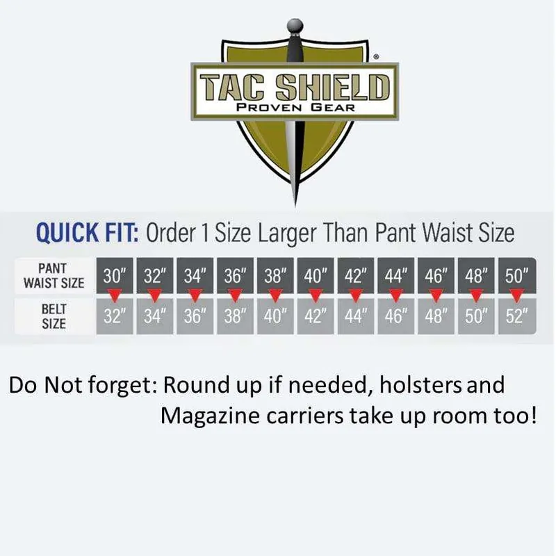 TACSHIELD (MILITARY PROD) T32SMBK Tactical Riggers Belt 30"-34" Double Wall Webbing Black Small 1.75" Wide