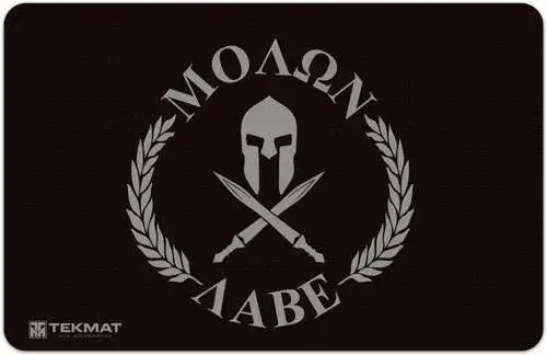 TekMat TEKR17MOLONLABE Original Cleaning Mat Molon Labe Spartan 11" x 17"