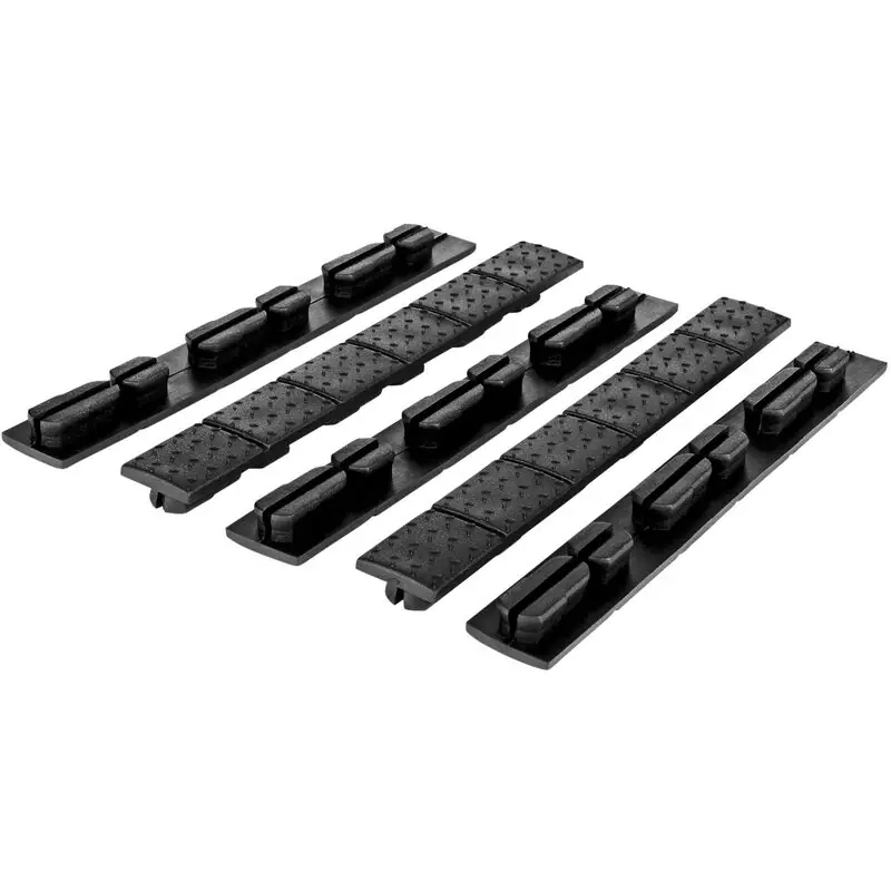 Trinity Force MNRKB Universal Keymod/MLok Rail Cover Black Heat Resistant Rubber 4.7" L x 0.6" W