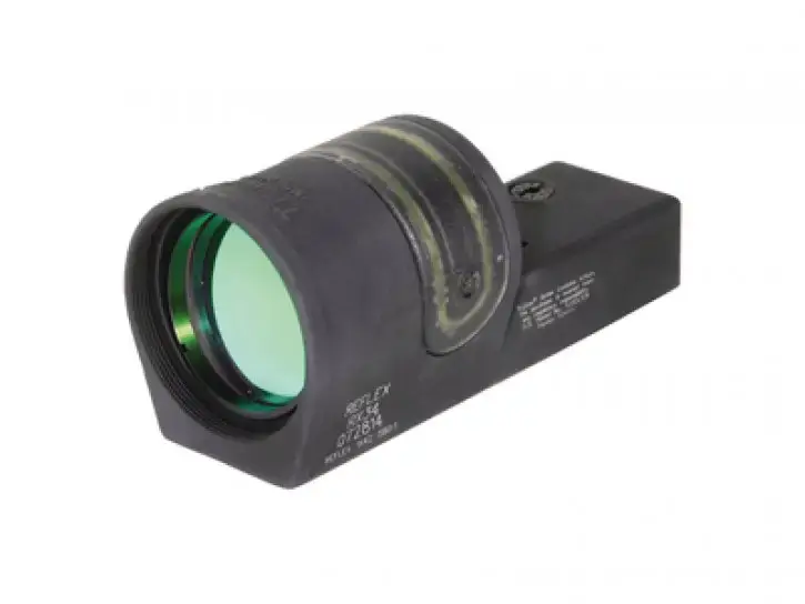Trijicon 800112 Reflex with Flattop Mount 1x 42mm Obj 4.5 MOA Green Dot Black