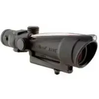 Trijicon 100138 ACOG 3.5x 35mm Obj 28.9 ft @ 100 yds FOV Black Matte Dual Illuminated Donut 308 BAC Red