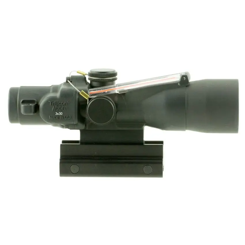 Trijicon 400132 ACOG 3x 30mm Obj 19.30 ft @ 100 yds FOV Matte Black Finish Dual Illuminated Red Crosshair 223 69 Grain Ballistic
