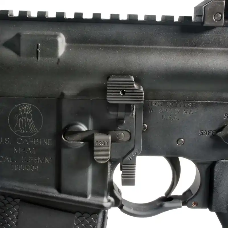 Troy Ind SBOLAMB00BT00 Bolt Release Black Aluminum Rifle Ambidextrous