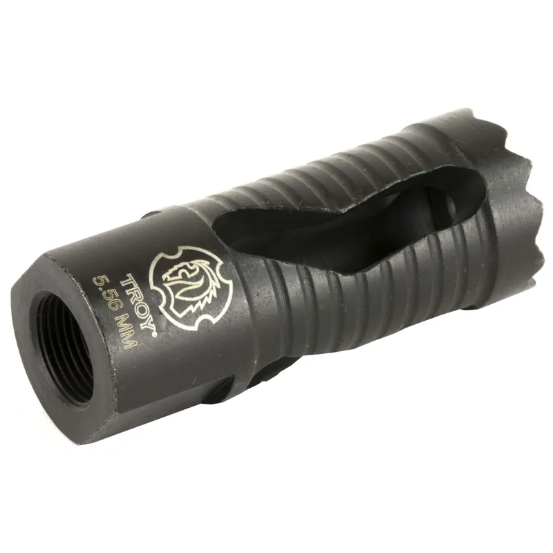 Troy Ind SBRAMED05BT00 Medieval 223 Rem,5.56x45mm NATO Flash Suppressor 1/2"-28 tpi Black Steel