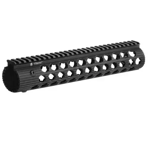 Troy Ind STRXAL115BT01 Alpha Rail AR15/M16 Black Hardcoat Anodized Aluminum 15"