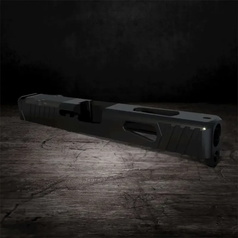 RIVAL ARMS RA10G104A Precision Slide RMR Ready Compatible with Glock 17 Gen 4 17-4 Stainless Steel Black