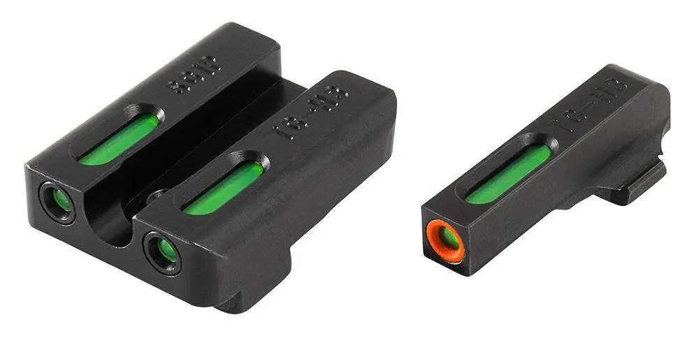 Truglo TG13SG1PC Brite-Site TFX Pro Day/Night Sights Sig Sauer with #8 Tritium/Fiber Optic Green w/Orange Outline Front U-Notch Green Rear Black